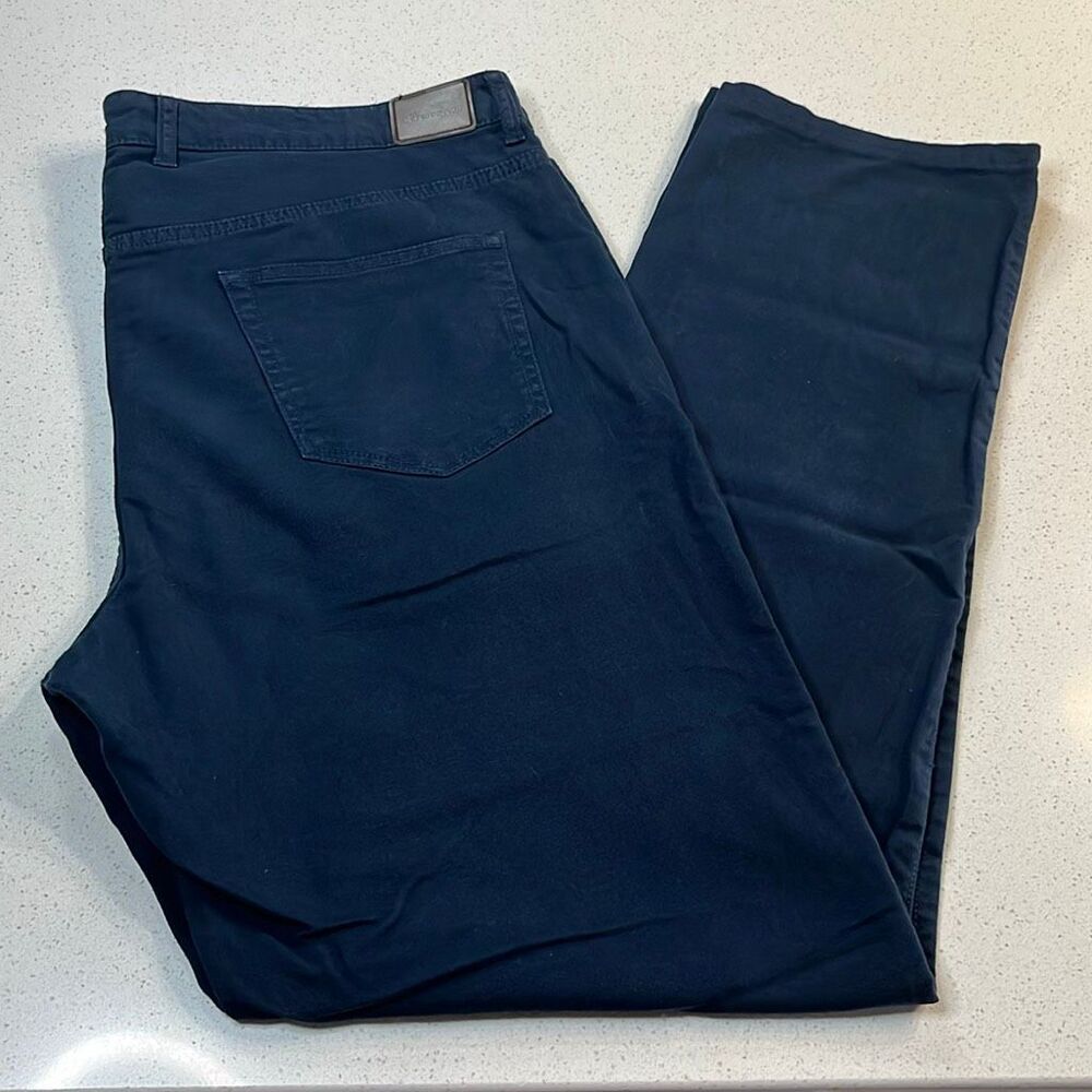 Peter Millar Crown Vintage Canvas 5 Pocket Pants Mens 38x33 Navy MF18B86 Stretch